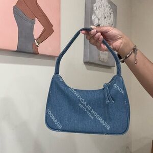 Brandon Blackwood Denim Blue Shoulder Bag